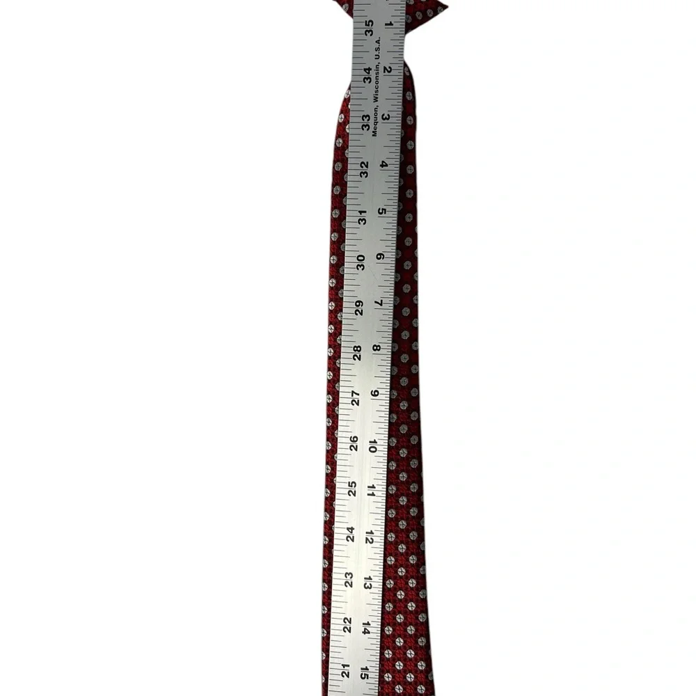 Neck Tie Boy Dark Red Wedding Suit Christmas Holiday School Clip On 17”Necktie